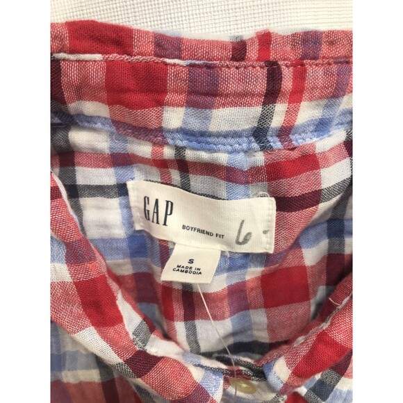GAP Women’s NWT Size Small Plaid Button Down Shirt - Picture 5 of 8